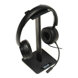 iggual soporte para auriculares sa22 negro