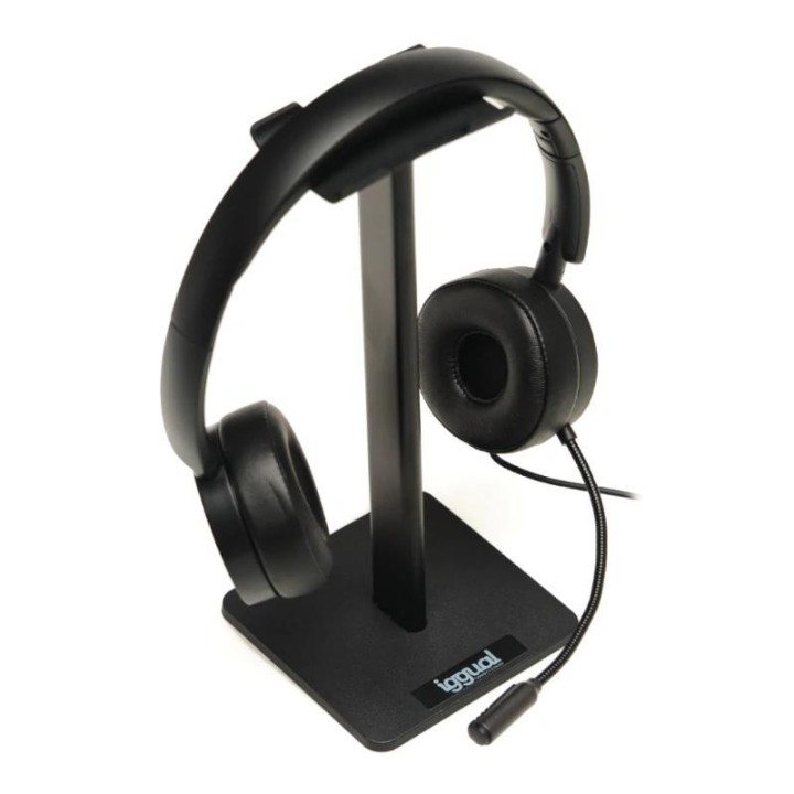 iggual soporte para auriculares sa22 negro