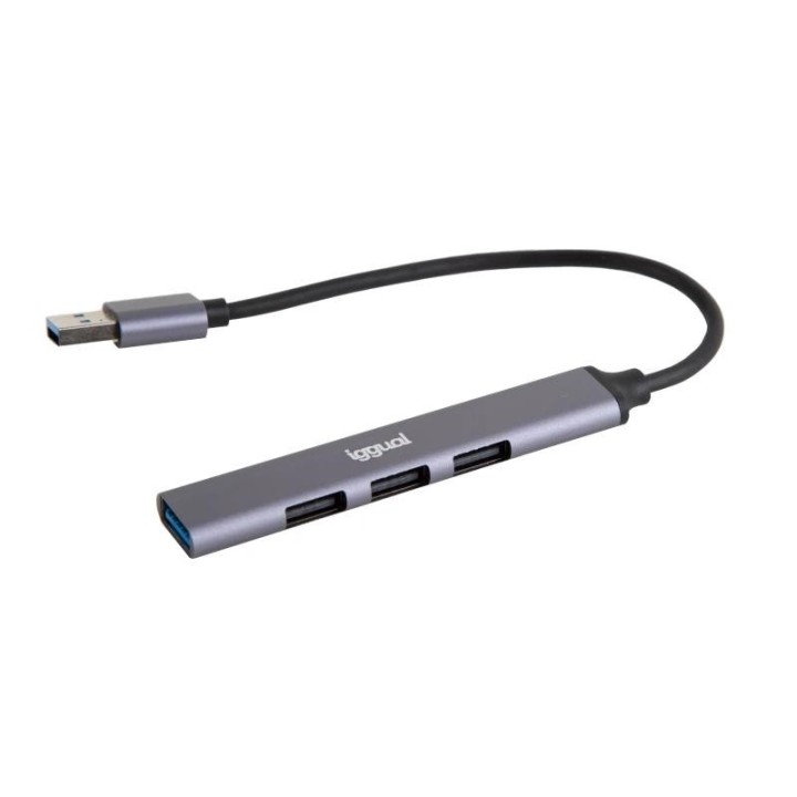iggual hub usb 3 puertos usb 2.0 + 1 usb 3.0 thin