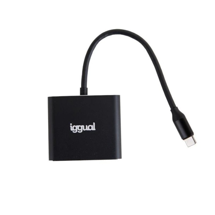 iggual hub tipo c 3 en 1 hdmi usb3.0 pd100w