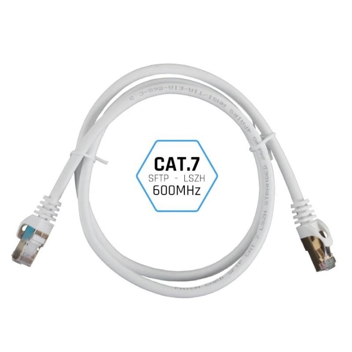 iggual latiguillo cat7 sftp lszh 2 metros blanco