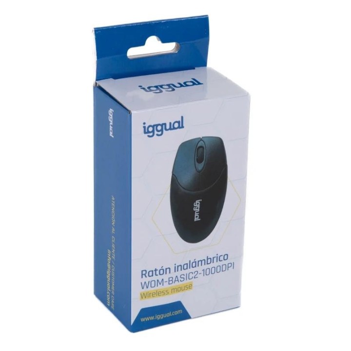 iggual raton inalambrico wom-basic2-1000dpi negro