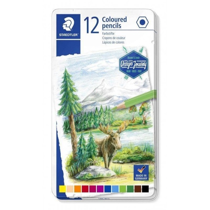 c. metal 12 lapices color staedtler 146c stdo