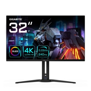 gigabyte aorus fo32u2 pantalla para pc 80 cm (31.5) 3840 x 2160 pixeles 4k ultra hd oled negro