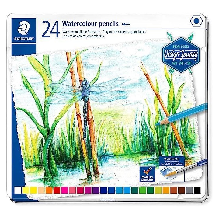 c. metal 24 lap color staedtler acuareable 146