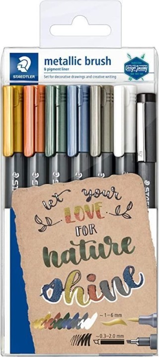 est. 7 rotulad staedtler metallic brush