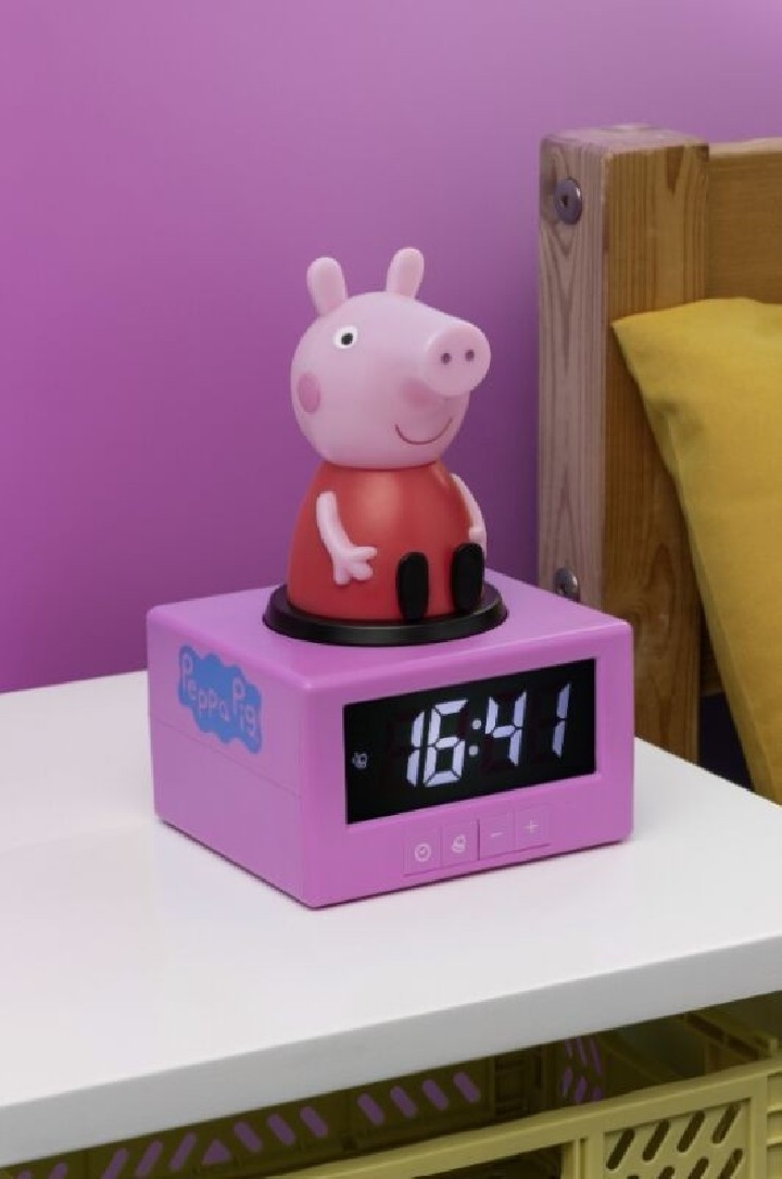 paladone reloj despertador paladone peppa pig con cable usb