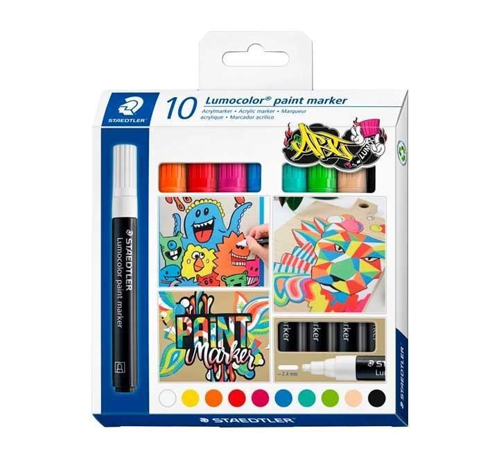 est. 10 rot staedtler lumocolor paint marker 349