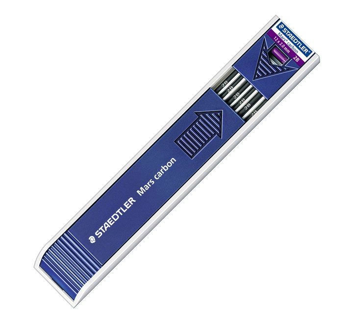 est. 12 minas staedtler mars carbon 2mm 200-2b