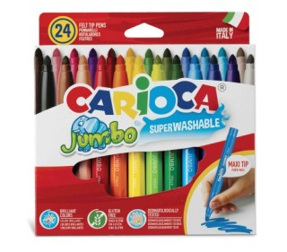 carioca caja 24 rotuladores jumbo colores surtidos carioca 40570