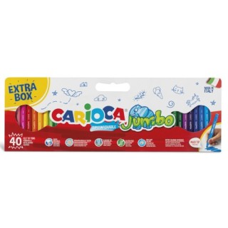 carioca caja 40 rotuladores jumbo carioca 41258