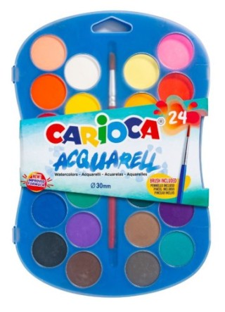 carioca estuche 24 acuarelas carioca 42405