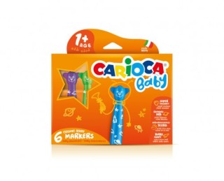 carioca estuche rotulador baby teddy marker 1+ 6 pcs carioca 42815