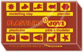 jovi caja 30 pastillas plastilina 50 g - marron jovi 7009