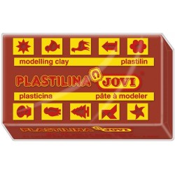 jovi caja 30 pastillas plastilina 50 g - marron jovi 7009
