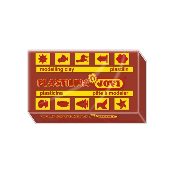 jovi caja 30 pastillas plastilina 50 g - marron jovi 7009