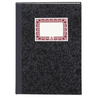 dohe cuaderno cartone contabilidad cuadricula gris oscuro folio natural 100 hojas dohe 09956