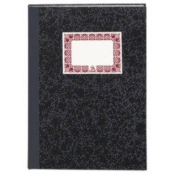 dohe cuaderno cartone contabilidad cuadricula gris oscuro folio natural 100 hojas dohe 09956