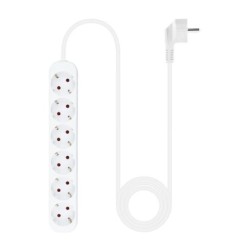 nanocable regleta de enchufes 6 tomas 1.4 m blanco