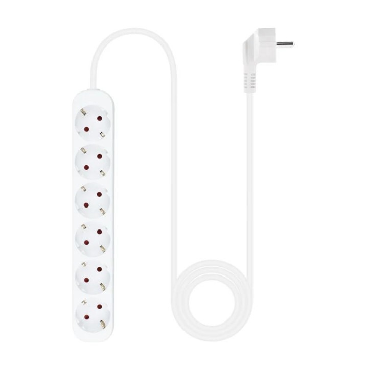 nanocable regleta de enchufes 6 tomas 1.4 m blanco