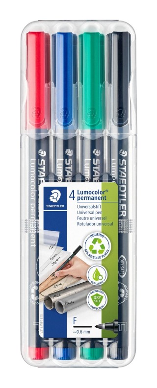 est. 4 rotul staedtler lumocolor perm 0.6mm st 1