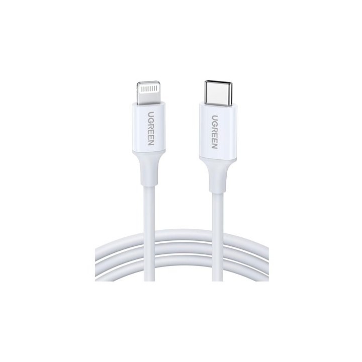 cable ugreen usb-c to lightning mfi 1m white mfi apple cable usb-c to lightning cable 1m