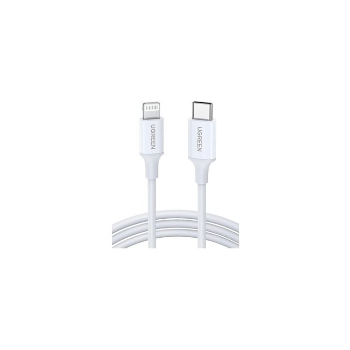 cable ugreen usb-c to lightning mfi 1m white mfi apple cable usb-c to lightning cable 1m