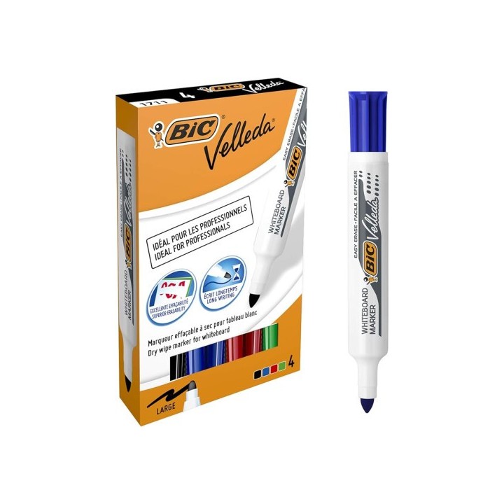 bismark estuche 4 rotuladores pizarra p.redonda 4 uds bismark 332617