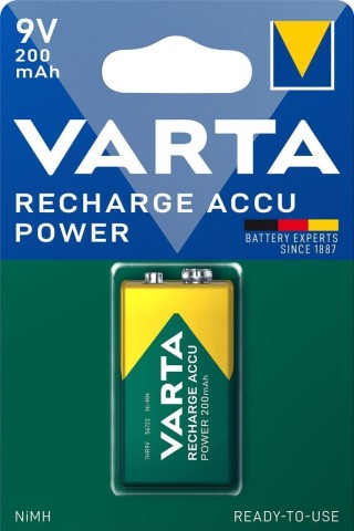 bl. 1 pila varta recarg. accu power 9v 200mah