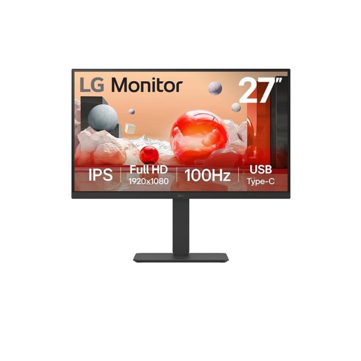 lg monitor led lg ips 27ba750 27pulgadas fhd 5ms hdmi displayport usb - c rj45 reg.altura