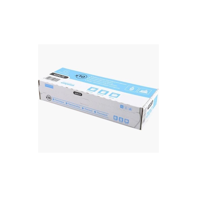 c. 10 ro papel termico exacompta 57x60mm s/bpa