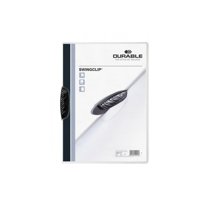 durable dossier con clip swingclip 30 h a4 negro durable 2260-01