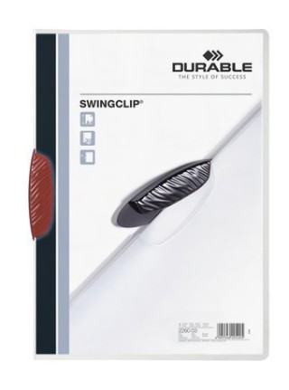 durable dossier con clip swingclip 30 h a4 rojo durable 2260-03