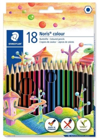 staedtler estuche 18 pzas noris colour 185, surt. staedtler 185 c18