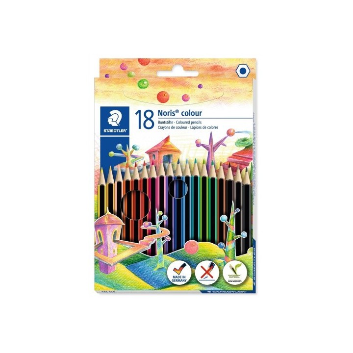 staedtler estuche 18 pzas noris colour 185, surt. staedtler 185 c18