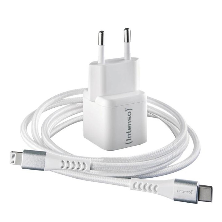 intenso  cargador pared gan w30c usb-cblanco