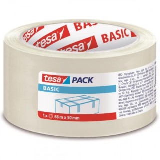 tesa pack 6 cintas de embalaje basic 50mm.x66m. transparente tesa 58570-00000-00