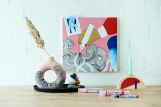 marcad. perm acrilico edding 5100 2-3mm negro