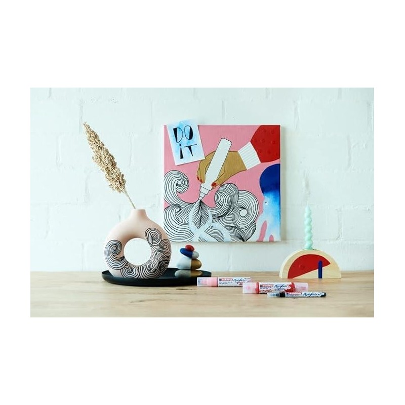 marcad. perm acrilico edding 5100 2-3mm negro