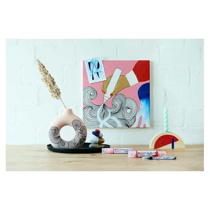 marcad. perm acrilico edding 5100 2-3mm negro