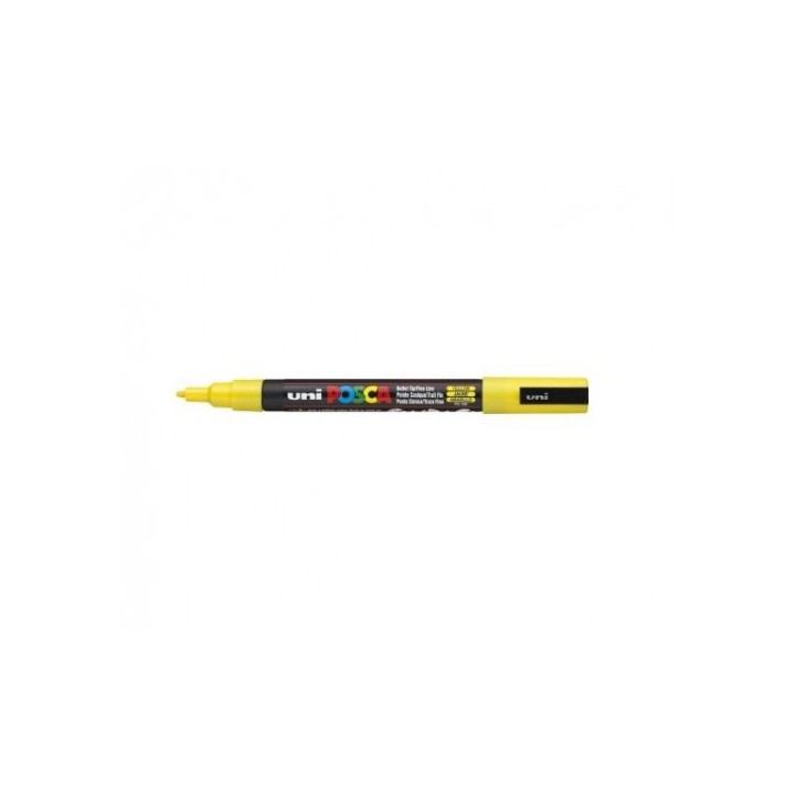 uni-ball rotulador no permanente pc-3m punta conica 0,9-1,3mm amarillo uni-ball 284570000