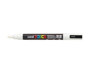 uni-ball rotulador no permanente pc-3m punta conica 0,9-1,3mm blanco uni-ball 284554000