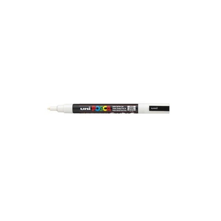 uni-ball rotulador no permanente pc-3m punta conica 0,9-1,3mm blanco uni-ball 284554000