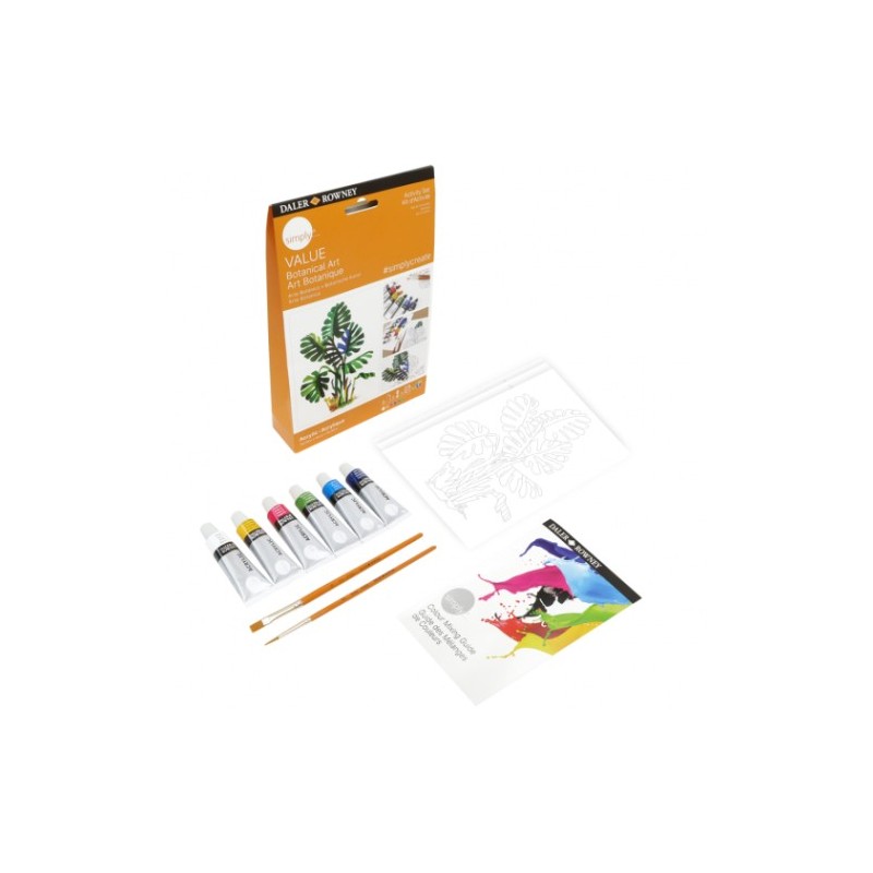 daler rowney set de pintura acrilico botanico daler rowney d126900111