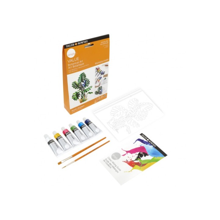 daler rowney set de pintura acrilico botanico daler rowney d126900111