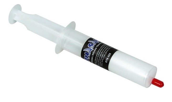 pasta termica para disipadores de calor. maximiza la transmision de calor entre el chip y el disipad