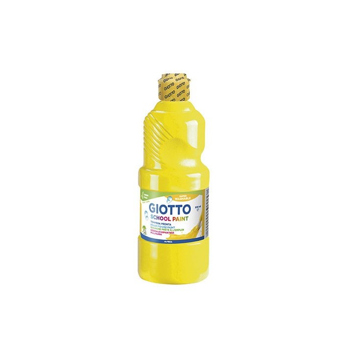 giotto botella tempera lavable amarilla 500ml giotto f535302