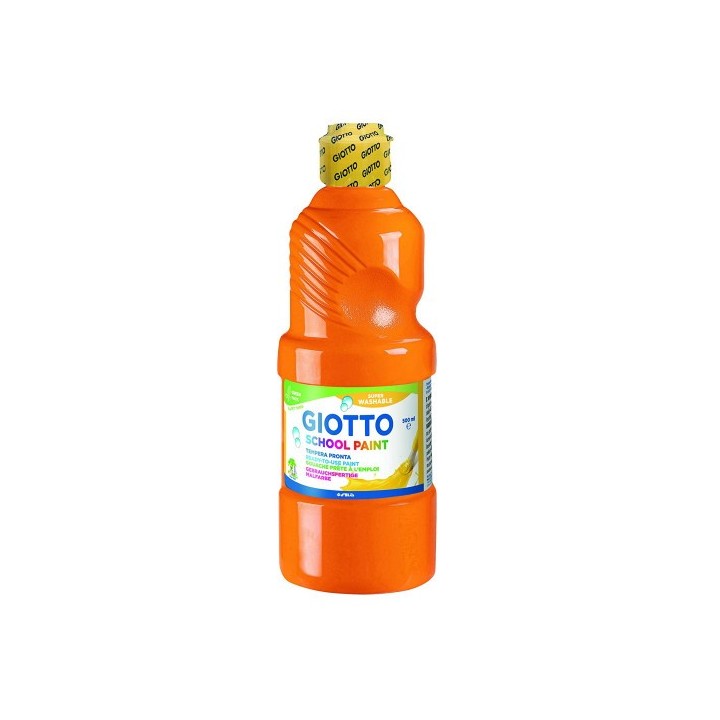 giotto giotto f535305 tempera 500 ml botella naranja
