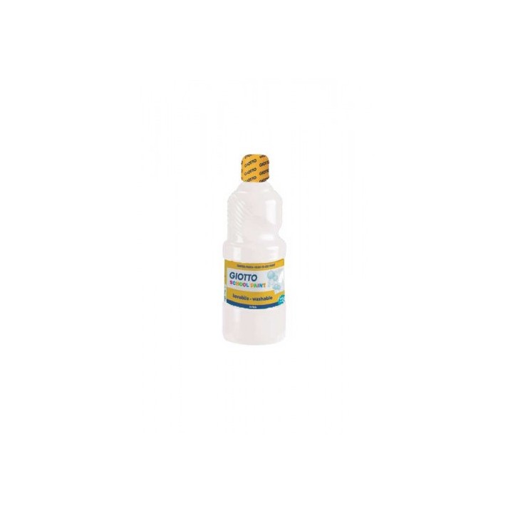giotto giotto tempera escolar 500 ml botella blanco