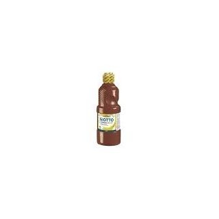 giotto giotto tempera escolar 500 ml botella marron